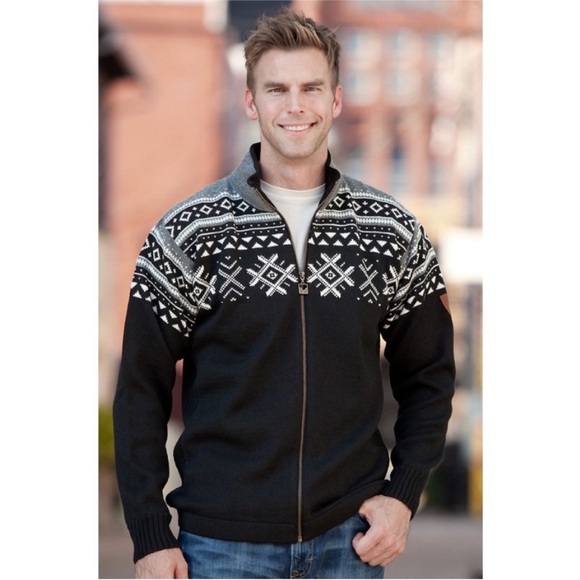 Dale of Norway Wool Dovre Jacket Black XL Unisex - Picture 1 of 17